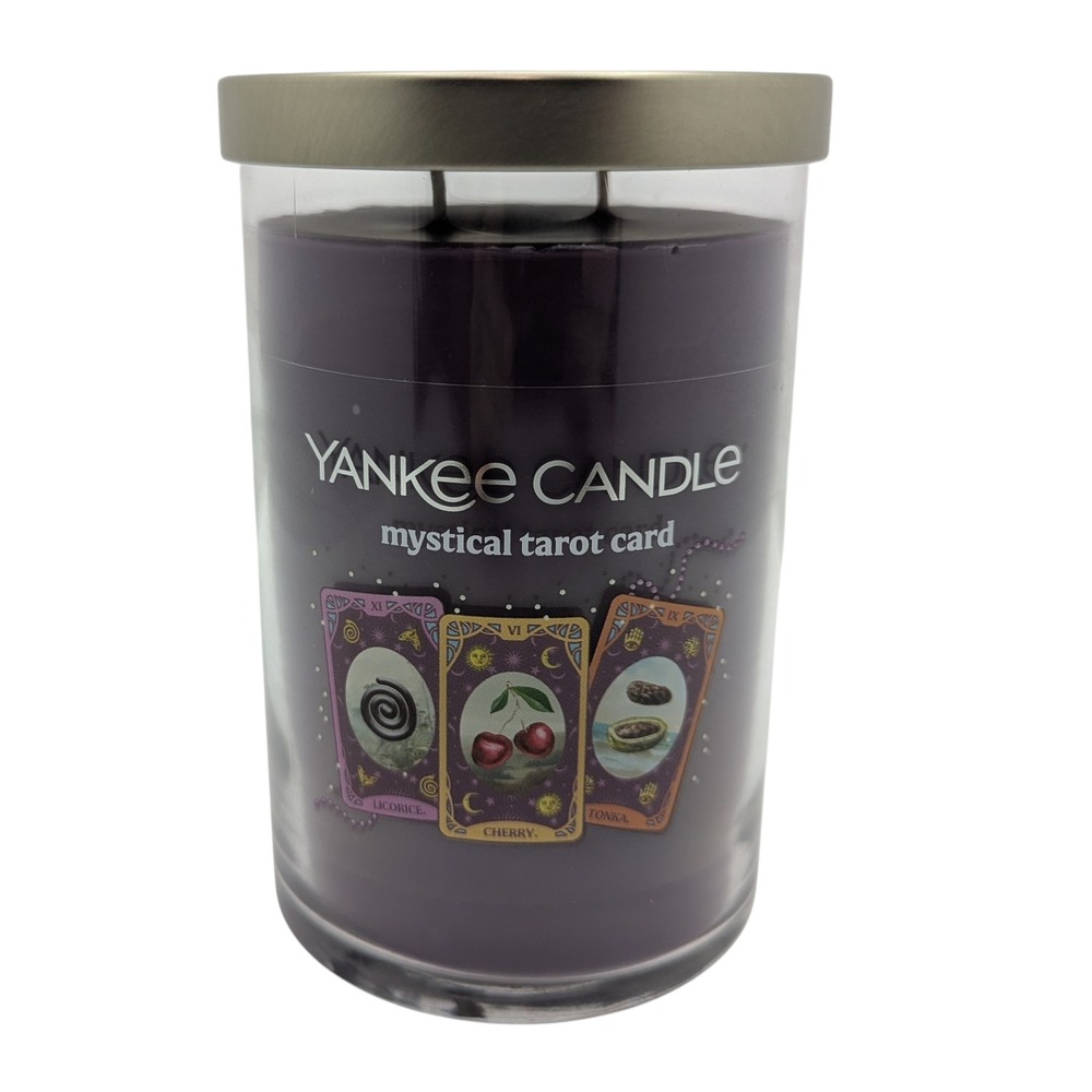 Yankee Candle Mystical Tarot Card 20 oz 2-Wick Tumbler Candle Cherry Tonka